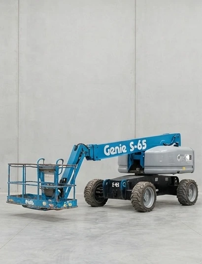 PLATAFORMA DE COMBUSTION TELESCÓPICA GENIE 21.8 m ALTO x 17.1 m HORIZONTAL O SIMILAR
